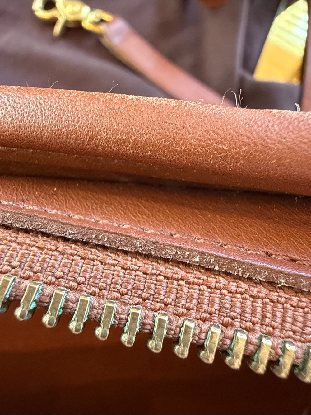 Vintage Coach Beaumont Satchel 9871 British Tan USA '98 Leather Strap Hangtag - Picture 11 of 16